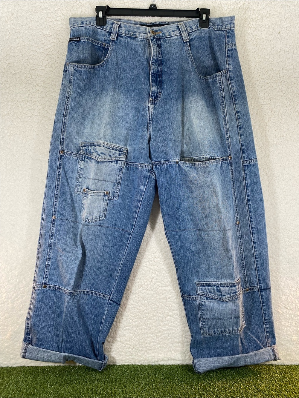 VTG Southpole Jeans Mens 42X34 Baggy Y2K Hip Hop Wide Leg Grunge Skater Loose